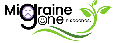 Migraine Gone In Seconds logo – natural migraine relief inhaler inspired by Ayurveda